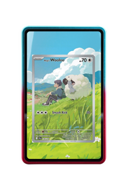 Pokémon TCG Hop's Wooloo Scarlet & Violet - Journey Together #170/159 Magnetic Card Holder R & B frame with matching extended artwork