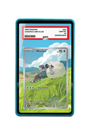 Pokémon TCG Hop's Wooloo Scarlet & Violet - Journey Together #170/159 PSA Grade Case Blue frame with matching extended artwork