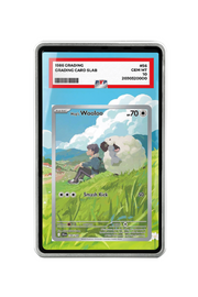 Pokémon TCG Hop's Wooloo Scarlet & Violet - Journey Together #170/159 PSA Grade Case Silver frame with matching extended artwork