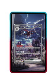Pokémon TCG Hydreigon ex Scarlet & Violet - White Flare #169/086 Magnetic Card Holder R & B frame with matching extended artwork