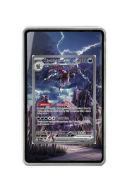 Pokémon TCG Hydreigon ex Scarlet & Violet - White Flare #169/086 Magnetic Card Holder Silver frame with matching extended artwork