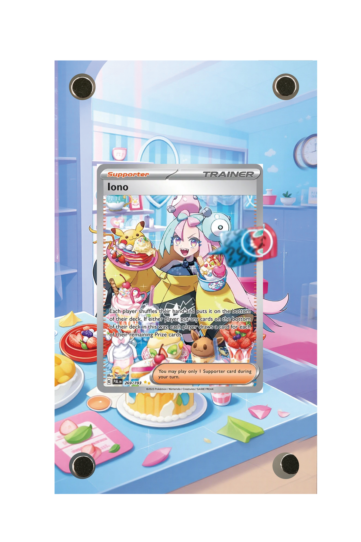 Iono Paldea Evolved #269/193 Display Frame with matching extended artwork