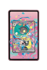 Pokémon TCG Iono's Bellibolt ex - 279/217 Ascended Heroes #279/217 Magnetic Card Holder Pink frame with matching extended artwork