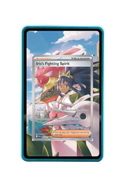 Pokémon TCG Iris's Fighting Spirit - 292/217 Ascended Heroes #292/217 Magnetic Card Holder Blue frame with matching extended artwork