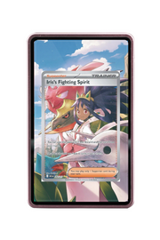 Pokémon TCG Iris's Fighting Spirit - 292/217 Ascended Heroes #292/217 Magnetic Card Holder Pink frame with matching extended artwork