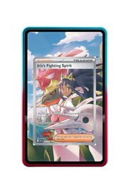 Pokémon TCG Iris's Fighting Spirit - 292/217 Ascended Heroes #292/217 Magnetic Card Holder R & B frame with matching extended artwork