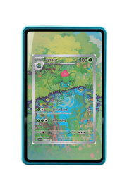 Pokémon TCG Ivysaur Scarlet & Violet - Scarlet & Violet 151 #167/165 Magnetic Card Holder Blue frame with matching extended artwork