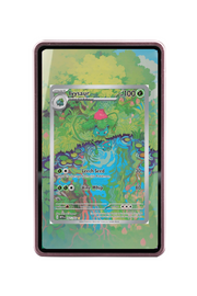 Pokémon TCG Ivysaur Scarlet & Violet - Scarlet & Violet 151 #167/165 Magnetic Card Holder Pink frame with matching extended artwork