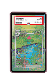 Pokémon TCG Ivysaur Scarlet & Violet - Scarlet & Violet 151 #167/165 PSA Grade Case Pink frame with matching extended artwork