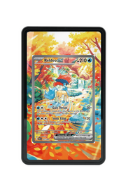 Pokémon TCG Keldeo ex Scarlet & Violet - White Flare #167/086 Magnetic Card Holder Black frame with matching extended artwork