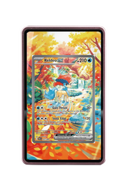 Pokémon TCG Keldeo ex Scarlet & Violet - White Flare #167/086 Magnetic Card Holder Pink frame with matching extended artwork