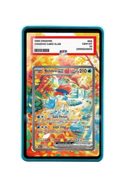 Pokémon TCG Keldeo ex Scarlet & Violet - White Flare #167/086 PSA Grade Case Blue frame with matching extended artwork