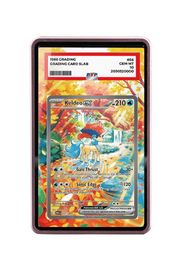 Pokémon TCG Keldeo ex Scarlet & Violet - White Flare #167/086 PSA Grade Case Pink frame with matching extended artwork