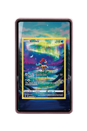Pokémon TCG Keldeo Sword & Shield - Crown Zenith: Galarian Gallery #GG07/GG70 Magnetic Card Holder Pink frame with matching extended artwork
