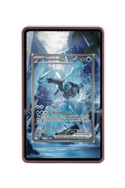 Pokémon TCG Kyurem ex Scarlet & Violet - Black Bolt #165/086 Magnetic Card Holder Pink frame with matching extended artwork