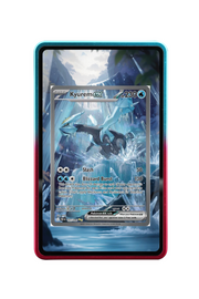Pokémon TCG Kyurem ex Scarlet & Violet - Black Bolt #165/086 Magnetic Card Holder R & B frame with matching extended artwork