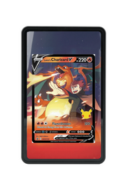 Pokémon TCG Lance's Charizard V Sword & Shield - Sword & Shield Promo Cards #SWSH133 Magnetic Card Holder Black frame with matching extended artwork
