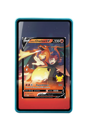 Pokémon TCG Lance's Charizard V Sword & Shield - Sword & Shield Promo Cards #SWSH133 Magnetic Card Holder Blue frame with matching extended artwork