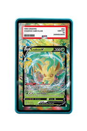 Pokémon TCG Leafeon V Sword & Shield - Evolving Skies #007/203 PSA Grade Case Blue frame with matching extended artwork
