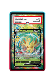 Pokémon TCG Leafeon V Sword & Shield - Evolving Skies #007/203 PSA Grade Case R & B frame with matching extended artwork
