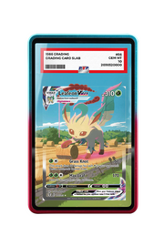 Pokémon TCG Leafeon VMAX (Alternate Art Secret) Sword & Shield - Evolving Skies #205/203 PSA Grade Case R & B frame with matching extended artwork