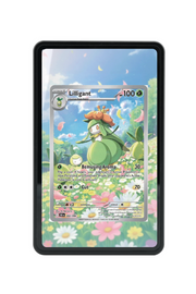Pokémon TCG Lilligant Scarlet & Violet - Black Bolt #092/086 Magnetic Card Holder Black frame with matching extended artwork