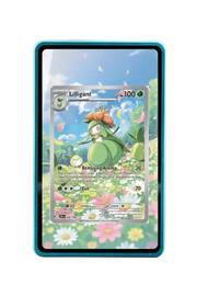 Pokémon TCG Lilligant Scarlet & Violet - Black Bolt #092/086 Magnetic Card Holder Blue frame with matching extended artwork