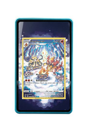 Pokémon TCG Magmortar Sword & Shield - Crown Zenith: Galarian Gallery #GG03/GG70 Magnetic Card Holder Blue frame with matching extended artwork
