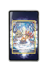 Pokémon TCG Magmortar Sword & Shield - Crown Zenith: Galarian Gallery #GG03/GG70 Magnetic Card Holder Silver frame with matching extended artwork