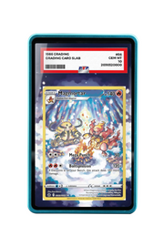 Pokémon TCG Magmortar Sword & Shield - Crown Zenith: Galarian Gallery #GG03/GG70 PSA Grade Case Blue frame with matching extended artwork