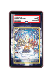 Pokémon TCG Magmortar Sword & Shield - Crown Zenith: Galarian Gallery #GG03/GG70 PSA Grade Case Pink frame with matching extended artwork