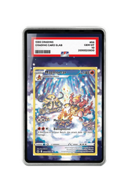 Pokémon TCG Magmortar Sword & Shield - Crown Zenith: Galarian Gallery #GG03/GG70 PSA Grade Case Silver frame with matching extended artwork
