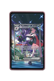 Pokémon TCG Marnie's Grimmsnarl ex Ascended Heroes #287/217 Magnetic Card Holder Pink frame with matching extended artwork