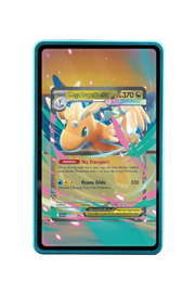 Pokémon TCG Mega Dragonite ex - 152/217 Ascended Heroes #152/217 Magnetic Card Holder Blue frame with matching extended artwork