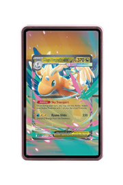 Pokémon TCG Mega Dragonite ex - 152/217 Ascended Heroes #152/217 Magnetic Card Holder Pink frame with matching extended artwork