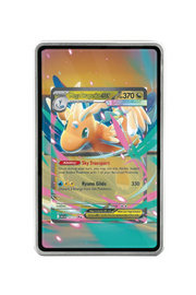 Pokémon TCG Mega Dragonite ex - 152/217 Ascended Heroes #152/217 Magnetic Card Holder Silver frame with matching extended artwork