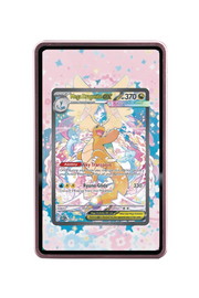 Pokémon TCG Mega Dragonite ex - 290/217 Ascended Heroes #290/217 Magnetic Card Holder Pink frame with matching extended artwork