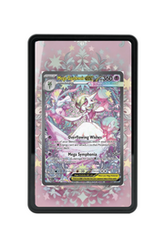 Pokémon TCG Mega Gardevoir ex Mega Evolution #178/132 Magnetic Card Holder Black frame with matching extended artwork