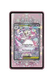 Pokémon TCG Mega Gardevoir ex Mega Evolution #178/132 Magnetic Card Holder Pink frame with matching extended artwork
