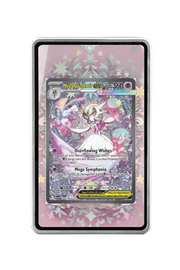 Pokémon TCG Mega Gardevoir ex Mega Evolution #178/132 Magnetic Card Holder Silver frame with matching extended artwork
