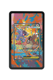 Pokémon TCG Mega Kangaskhan ex Mega Evolution #182/132 Magnetic Card Holder Black frame with matching extended artwork