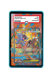 Pokémon TCG Mega Kangaskhan ex Mega Evolution #182/132 PSA Grade Case Blue frame with matching extended artwork