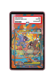 Pokémon TCG Mega Kangaskhan ex Mega Evolution #182/132 PSA Grade Case Pink frame with matching extended artwork