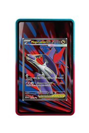 Pokémon TCG Mega Latias ex Mega Evolution #163/132 Magnetic Card Holder R & B frame with matching extended artwork