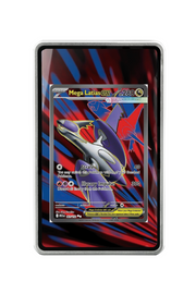 Pokémon TCG Mega Latias ex Mega Evolution #163/132 Magnetic Card Holder Silver frame with matching extended artwork