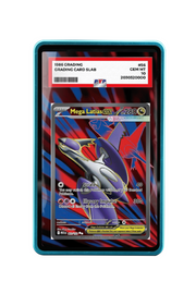Pokémon TCG Mega Latias ex Mega Evolution #163/132 PSA Grade Case Blue frame with matching extended artwork