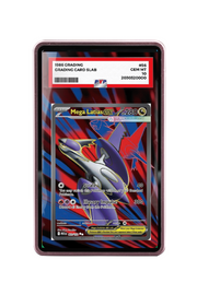 Pokémon TCG Mega Latias ex Mega Evolution #163/132 PSA Grade Case Pink frame with matching extended artwork