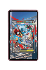 Pokémon TCG Mega Lucario ex Mega Evolution #179/132 Magnetic Card Holder Pink frame with matching extended artwork