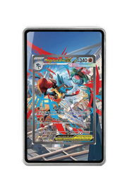 Pokémon TCG Mega Lucario ex Mega Evolution #179/132 Magnetic Card Holder Silver frame with matching extended artwork