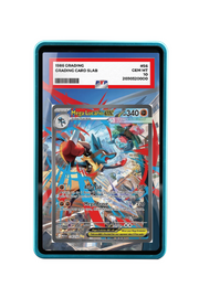 Pokémon TCG Mega Lucario ex Mega Evolution #179/132 PSA Grade Case Blue frame with matching extended artwork